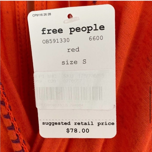 NWT Free People Megan Peplum Tank Top Small - Picture 2 of 10